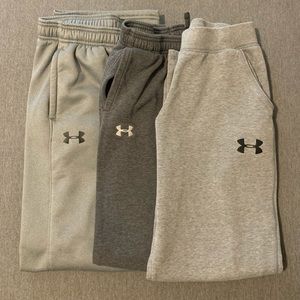 Lot of 3 under armor sweat pants